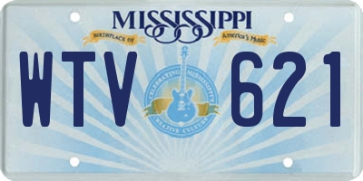 MS license plate WTV621