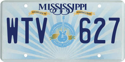 MS license plate WTV627
