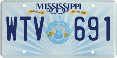 MS license plate WTV691