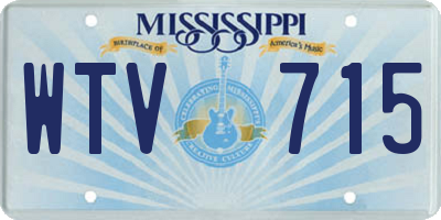 MS license plate WTV715