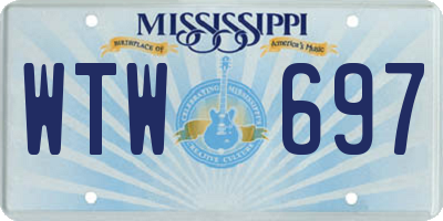 MS license plate WTW697