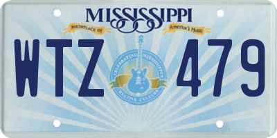MS license plate WTZ479