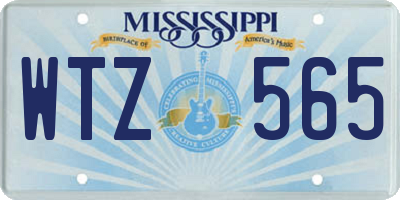 MS license plate WTZ565