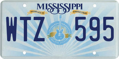 MS license plate WTZ595