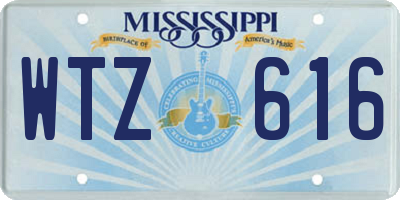 MS license plate WTZ616