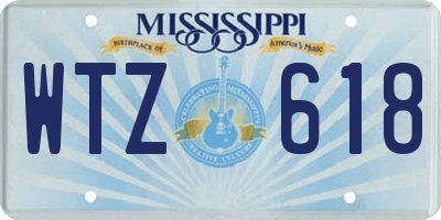 MS license plate WTZ618
