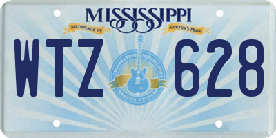 MS license plate WTZ628