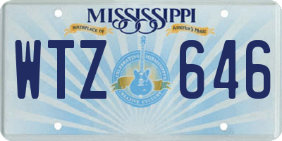 MS license plate WTZ646