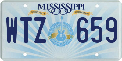 MS license plate WTZ659