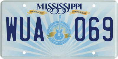 MS license plate WUA069