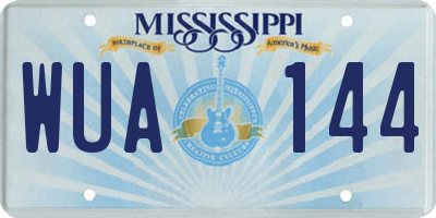 MS license plate WUA144