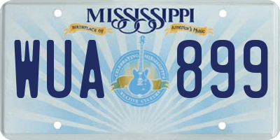 MS license plate WUA899