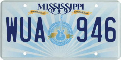 MS license plate WUA946