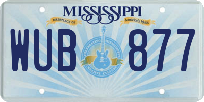 MS license plate WUB877