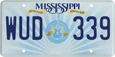 MS license plate WUD339