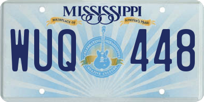 MS license plate WUQ448