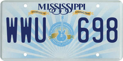 MS license plate WWU698