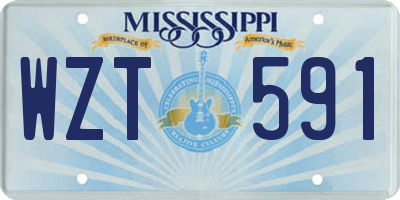 MS license plate WZT591