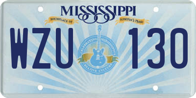 MS license plate WZU130