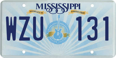MS license plate WZU131