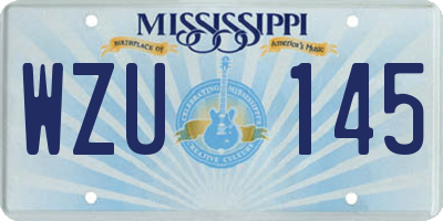 MS license plate WZU145