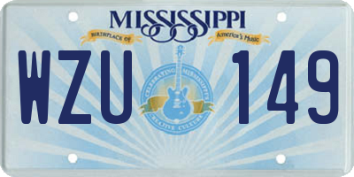 MS license plate WZU149