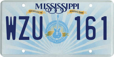 MS license plate WZU161