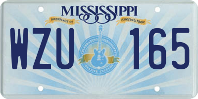 MS license plate WZU165