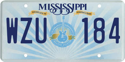 MS license plate WZU184