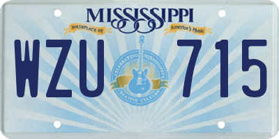 MS license plate WZU715