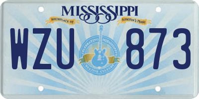 MS license plate WZU873