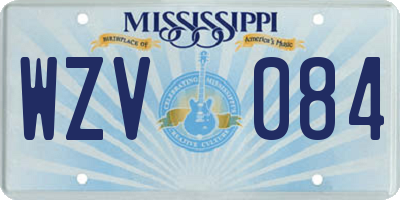 MS license plate WZV084
