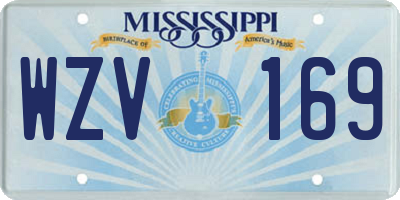 MS license plate WZV169