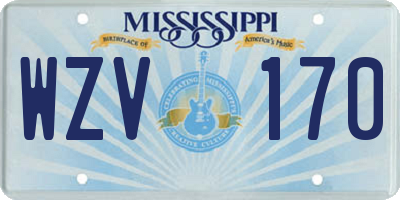 MS license plate WZV170