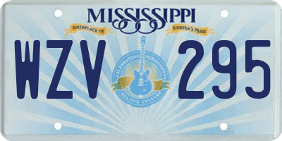 MS license plate WZV295