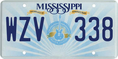 MS license plate WZV338