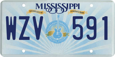 MS license plate WZV591