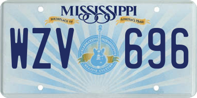 MS license plate WZV696