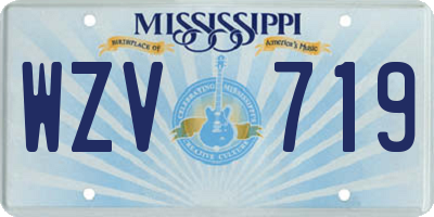 MS license plate WZV719