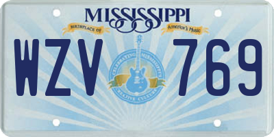 MS license plate WZV769
