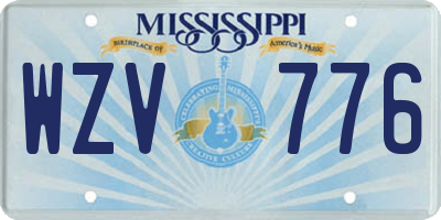 MS license plate WZV776