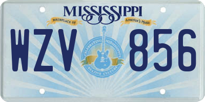 MS license plate WZV856