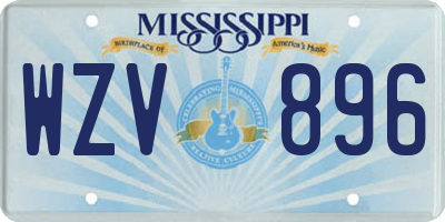 MS license plate WZV896