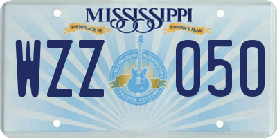 MS license plate WZZ050