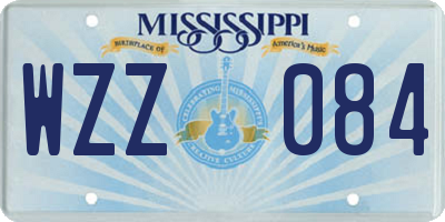 MS license plate WZZ084