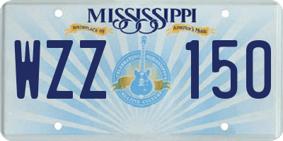 MS license plate WZZ150
