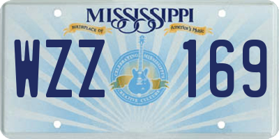 MS license plate WZZ169