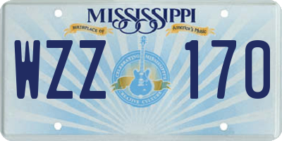 MS license plate WZZ170
