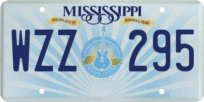 MS license plate WZZ295