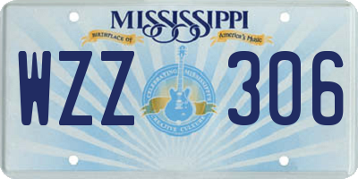 MS license plate WZZ306